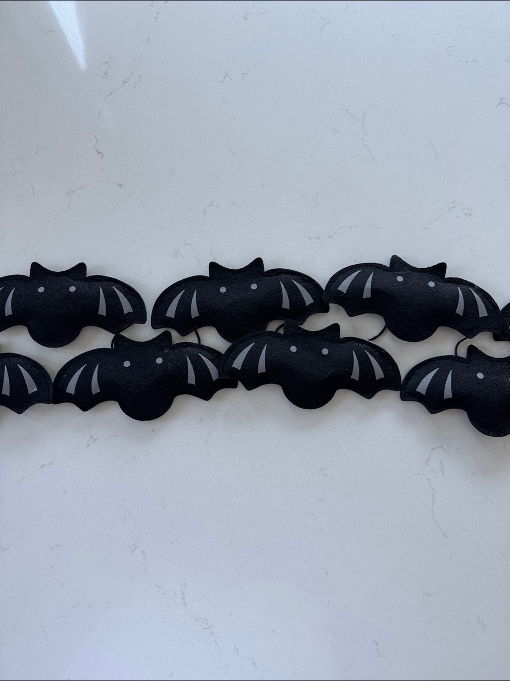 Halloween Black Bat Felt Garland NWOT 🦇